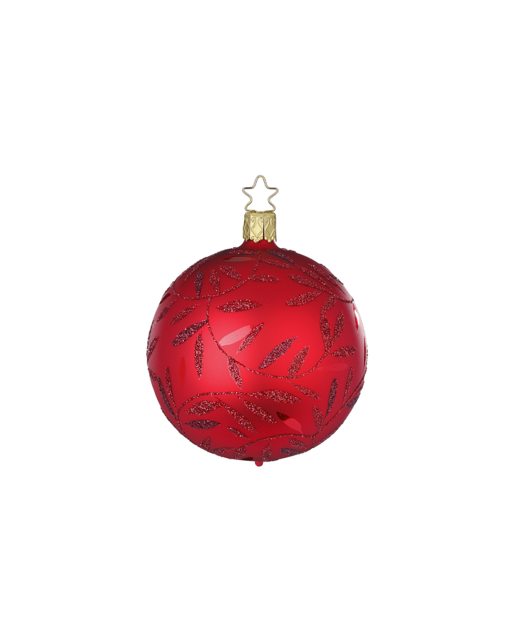 Rote Weihnachtsbaumkugeln "Freudentanz" von Inge Glas