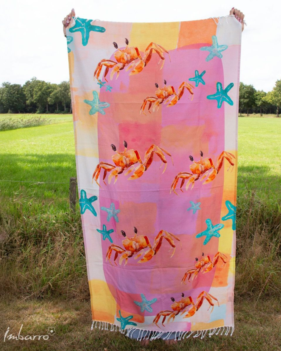 Krabben Hammamtuch "Crabs 100x200" von Imbarro