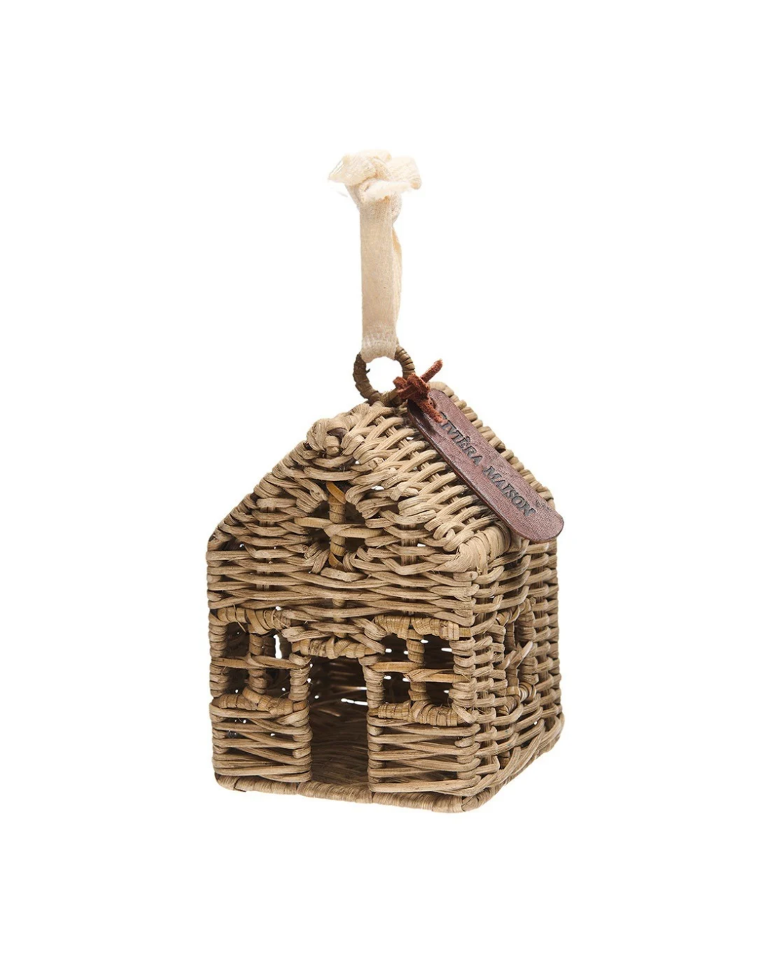 Weihnachtsbaumschmuck "Rustic Rattan House Ornament" von Rivièra Maison