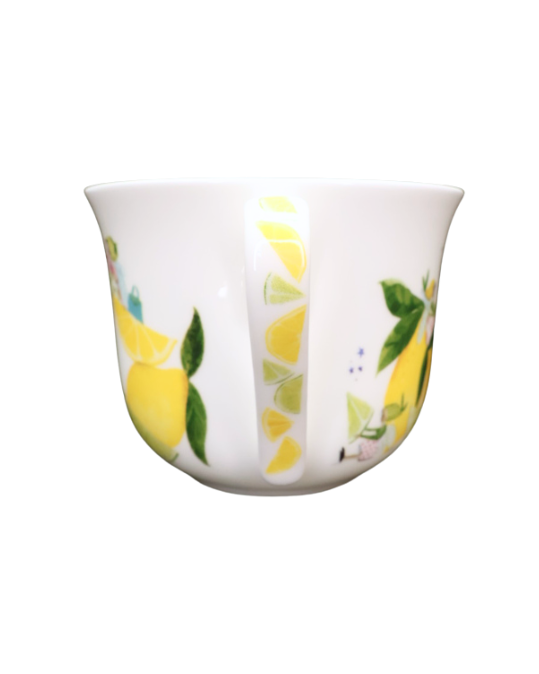 Zitronen-Motiv am Henkel der Fresh Lemons Lieblingstasse vom Grätz Verlag.