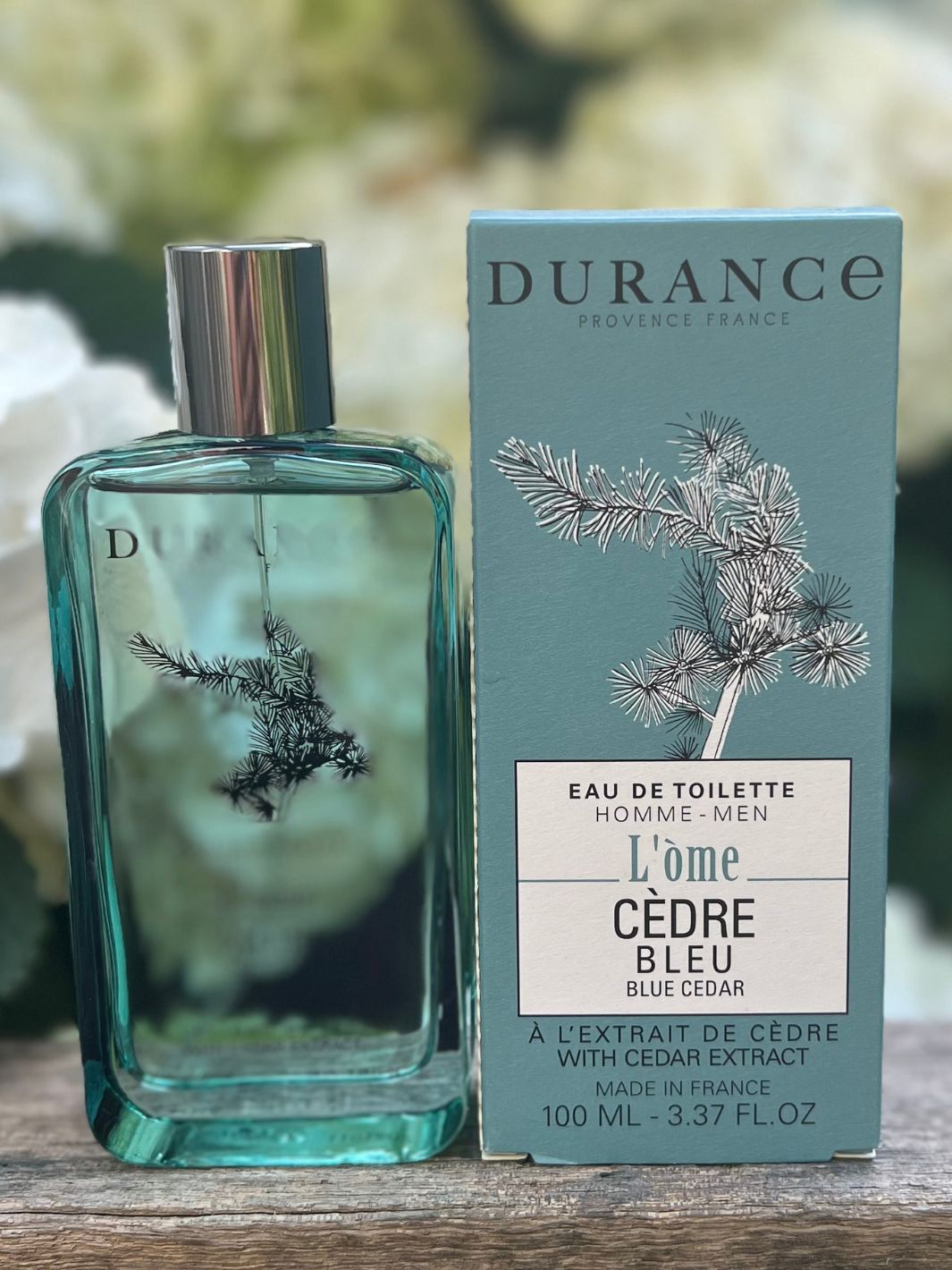 Eau de Toilette für Herren von Durance mit dem Duft der blauen Zeder