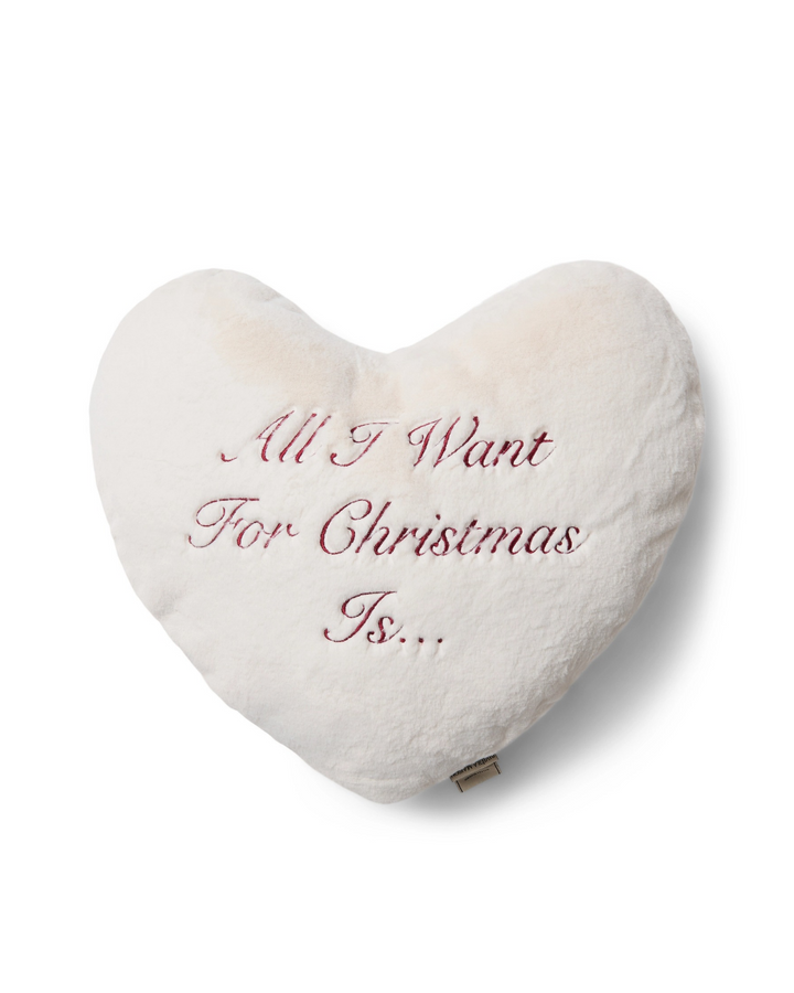 Herz-Kissen "Christmas Wish Heart Box Pillow" von Riviera Maison