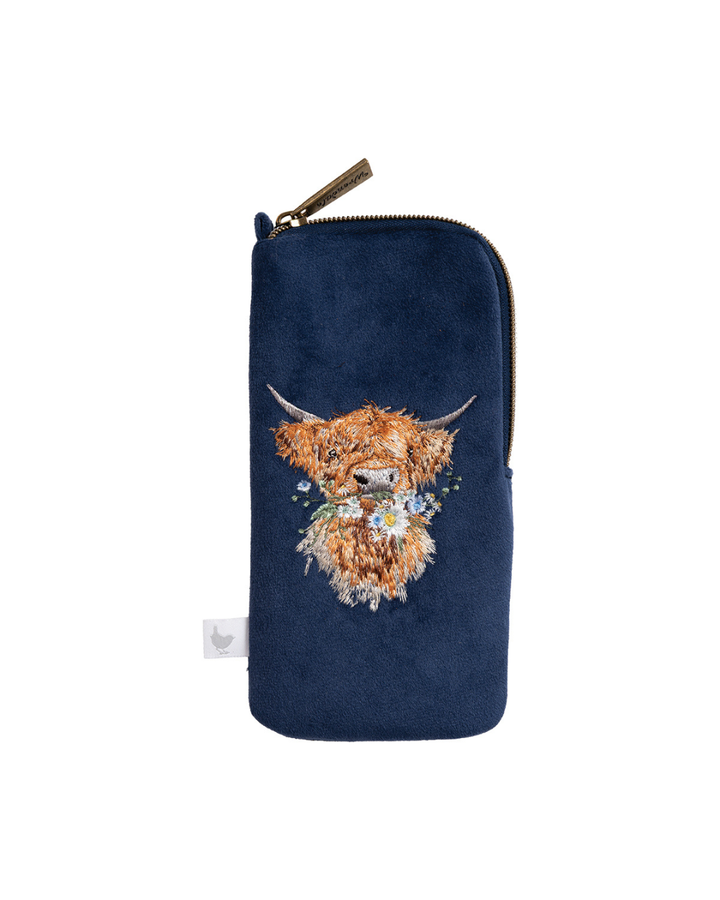 Hochlandkuh Brillenetui "Daisy Coo" von Wrendale Designs
