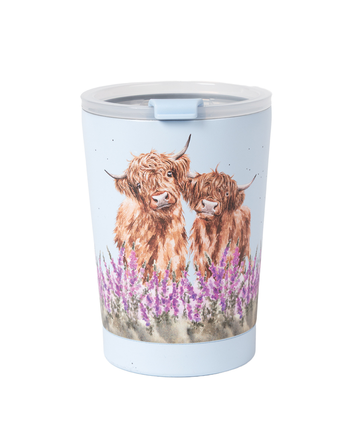 Hochlandkuh Thermobecher To Go "Highland Cow" von Wrendale Designs
