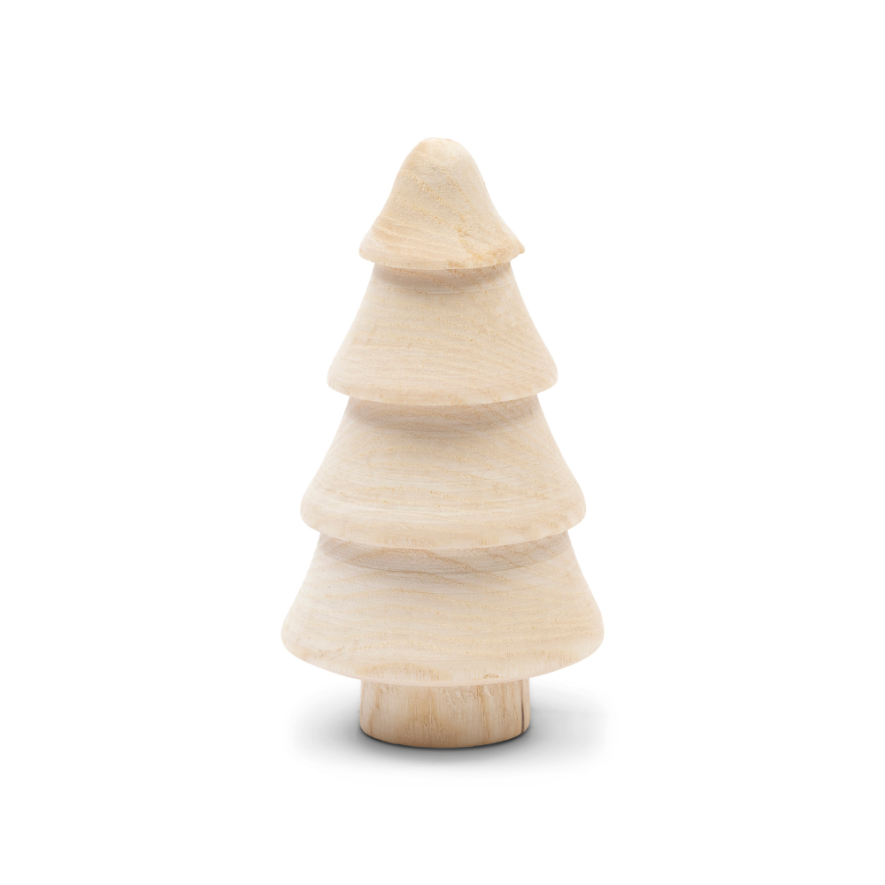 Holztannenbaum Whistler Wooden Tree von Rivièra Maison vor weißem Hintergrund.