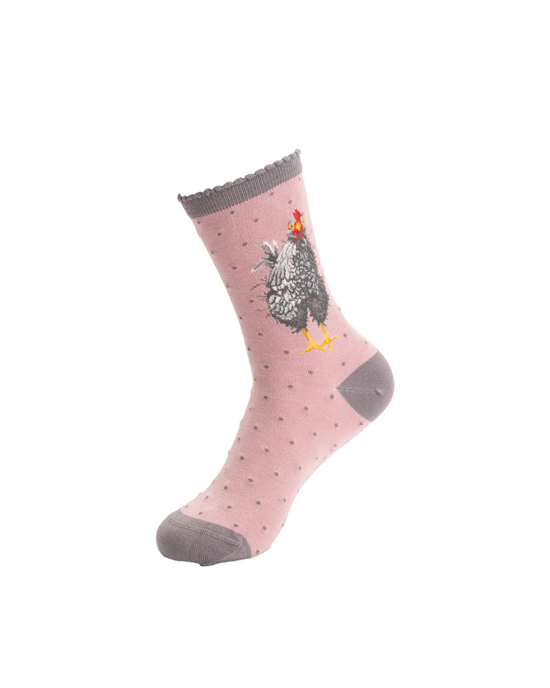 Hühner Socken von Wrendale Designs vollständig dargestellt