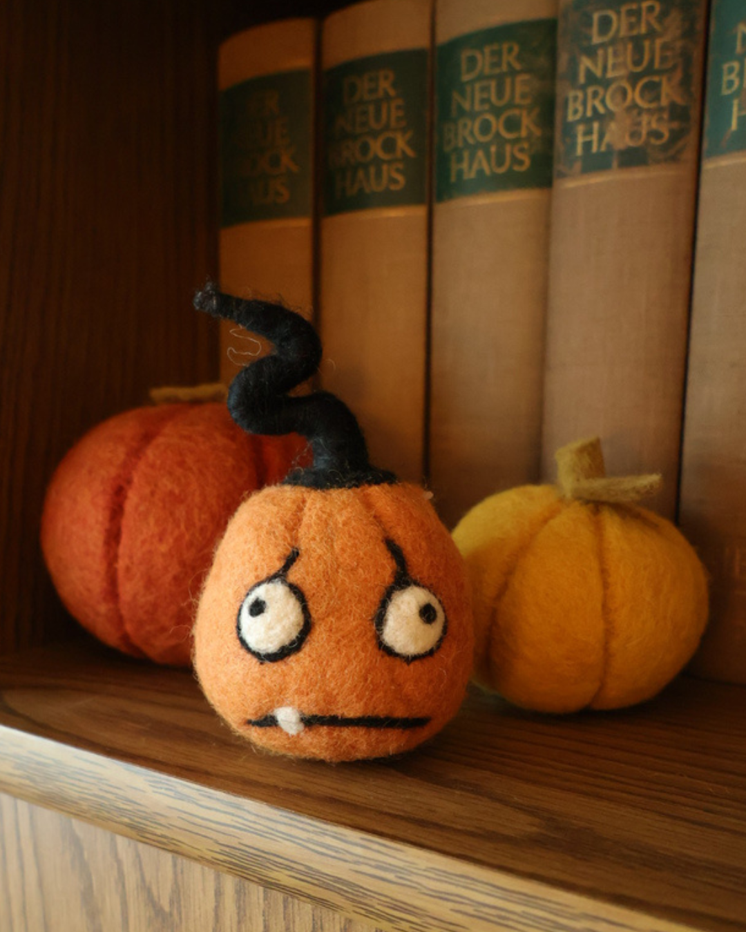 Halloween Filzkürbis "Oh Nein" von Grace & Gloria (Höhe 11 cm)