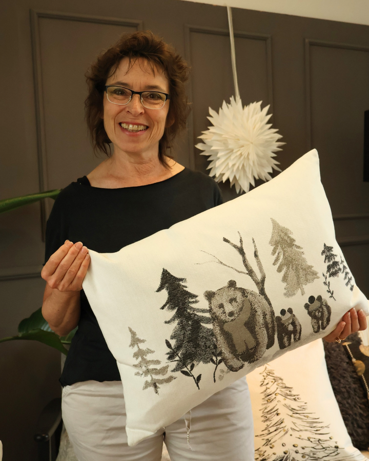 Bären Kissenbezüge "Orso" im zwei Größen von Sander Table + Home