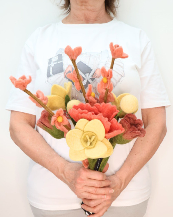 Blumenstrauß "Eine Kleinigkeit" aus Filz