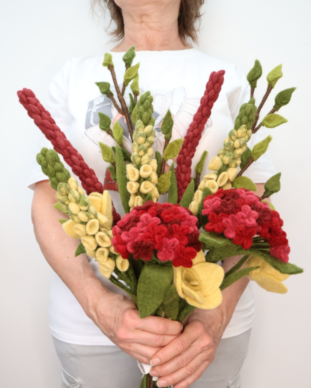 Blumenstrauß "Ich gönn mir was" aus Filz