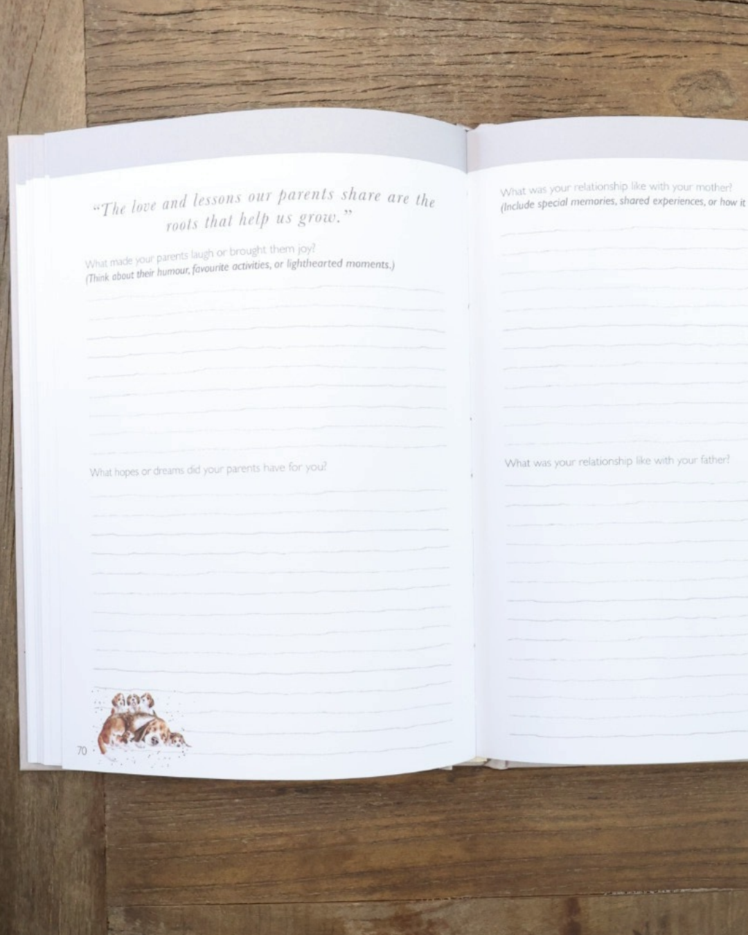 Erinnerungsjournal "Memory Journal" von Wrendale Designs