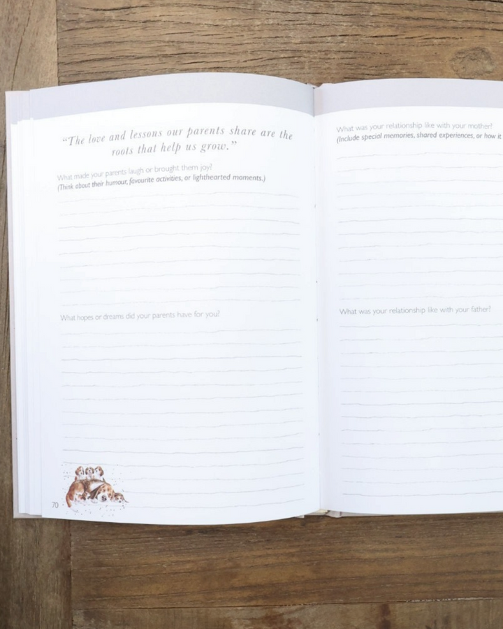 Erinnerungsjournal "Memory Journal" von Wrendale Designs
