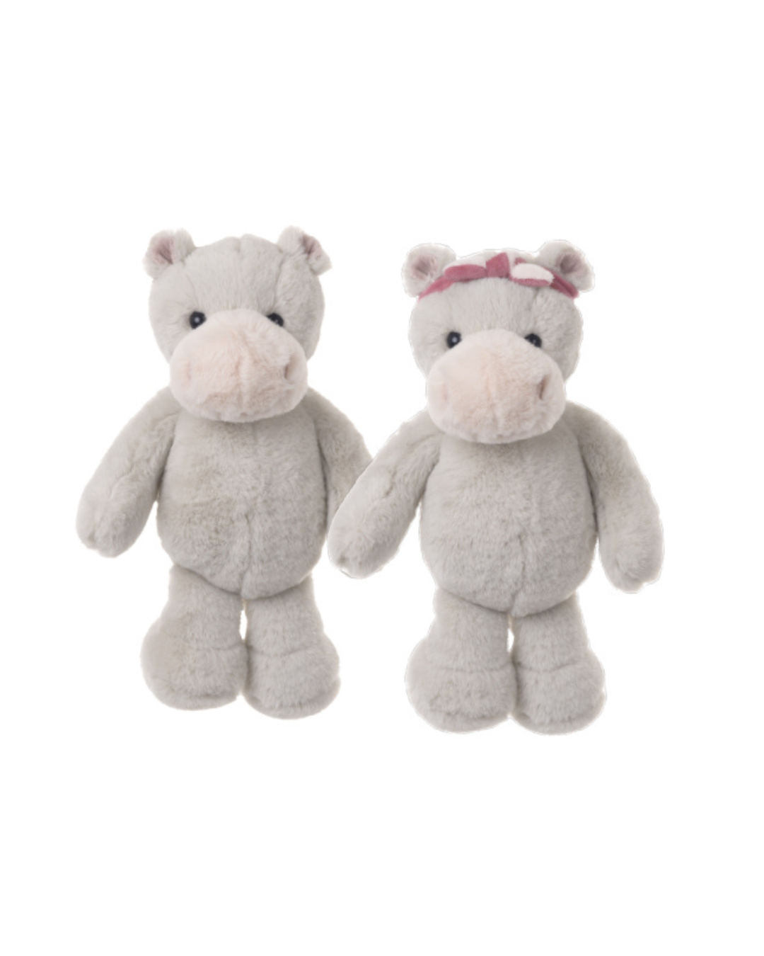 Rosie und Jerry von Bukowski als liebevolles Nilpferd Kuscheltier-Duo