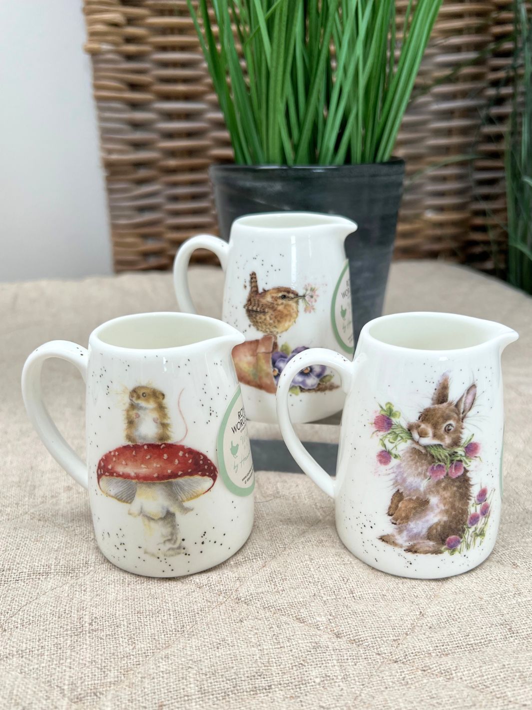 Wrendale Designs Tischsets »Wildblumen« – 4 Stück, 30x40 Cm, Mit Korkrücken, In Geschenkbox