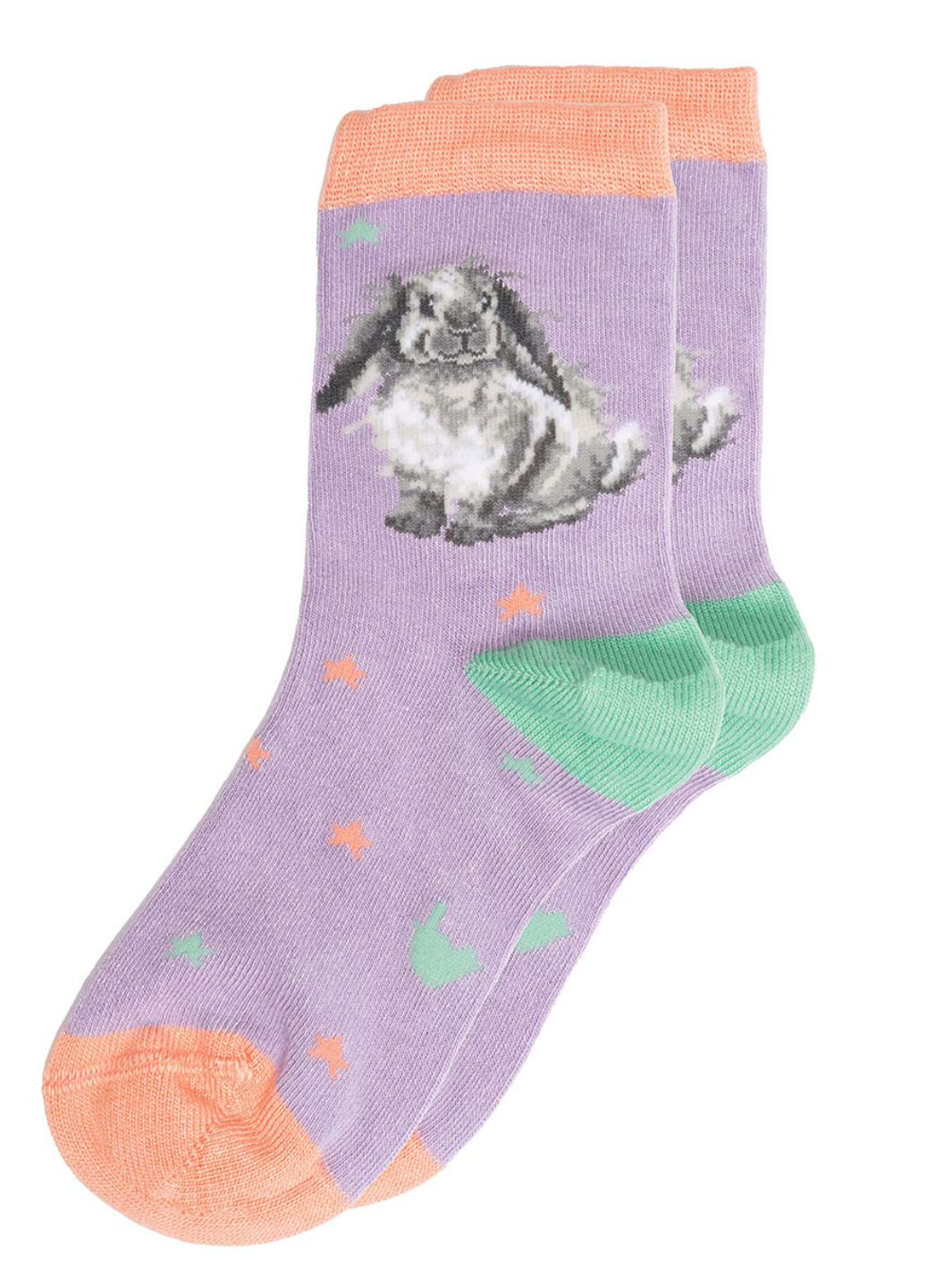 Bunte Kaninchen Socken für Kinder von Wrendale Designs