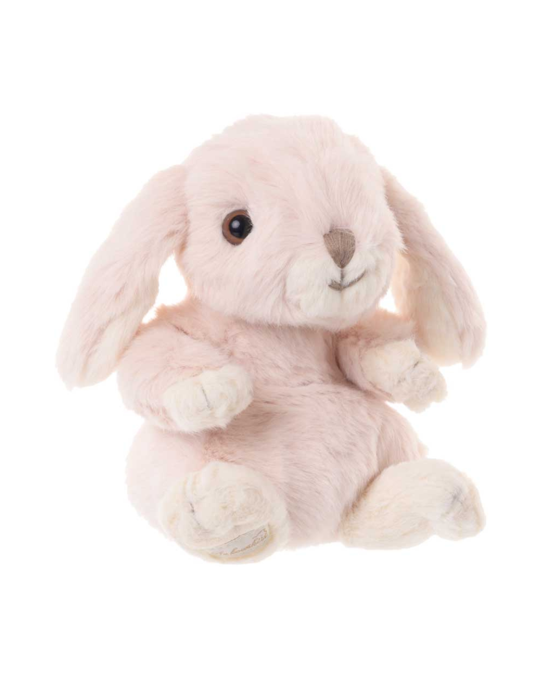 Kaninchen Kuscheltier Kanini von Bukowski in Rosa, sitzende Ansicht