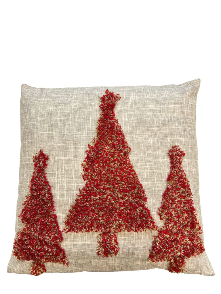 Kissen Tannenbaum rot von Linen & More – Südstrand GbR