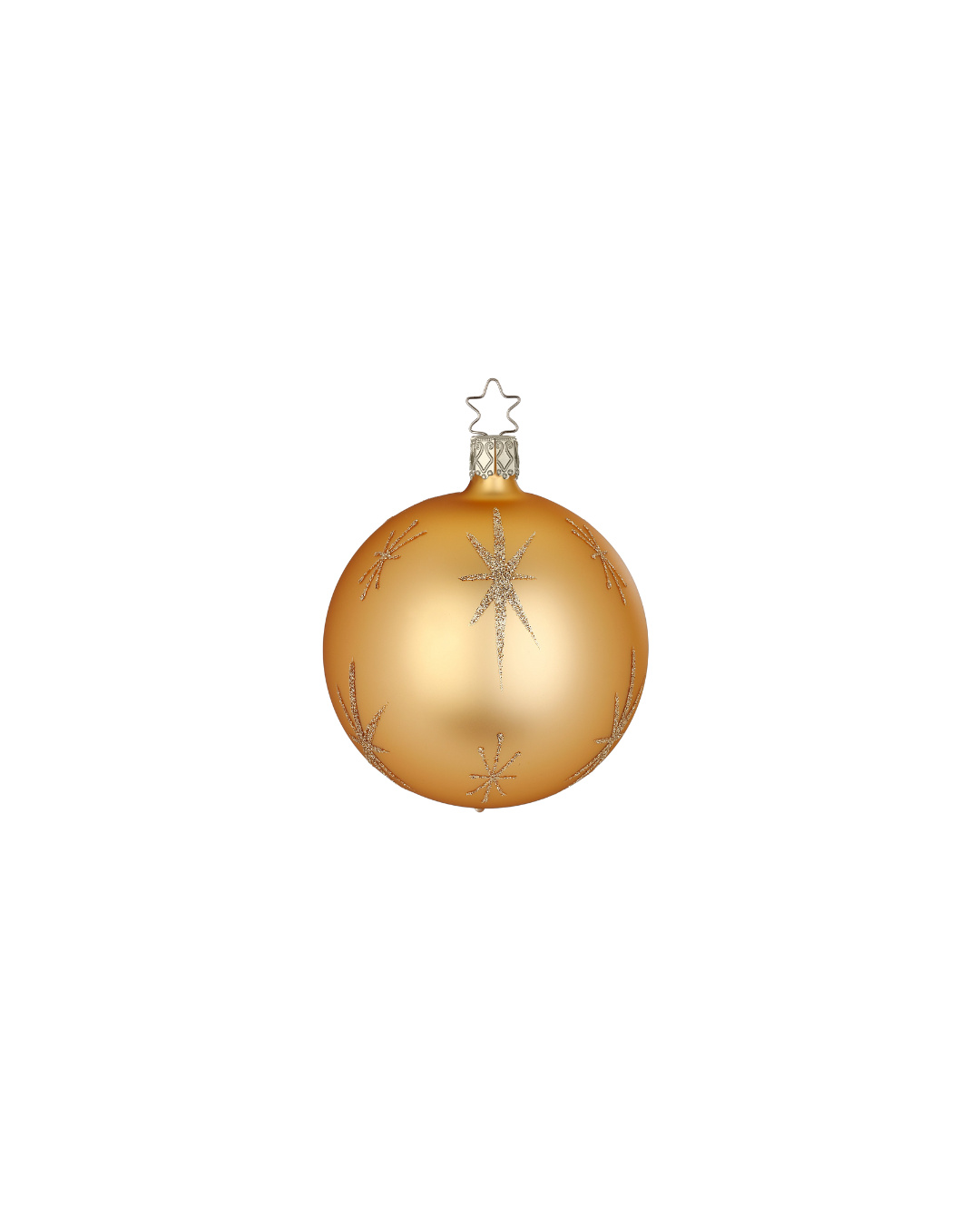Goldene Weihnachtsbaumkugeln "Sternentanz" von Inge Glas
