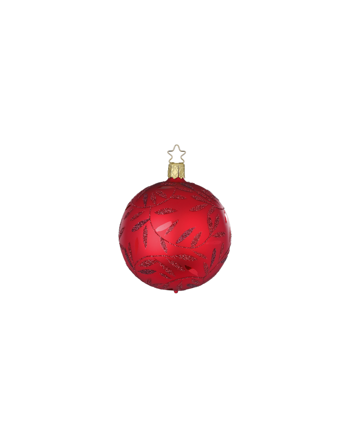 Rote Weihnachtsbaumkugeln "Freudentanz" von Inge Glas