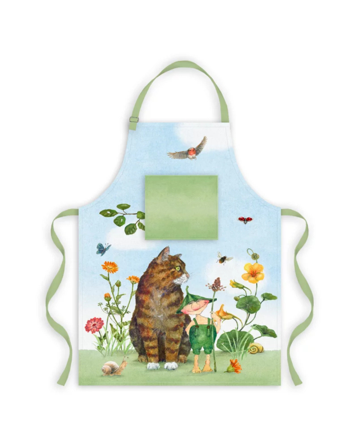 Kochschürze für Kinder "Giesbert der Regenrinnen-Wicht" vom Grätz Verlag