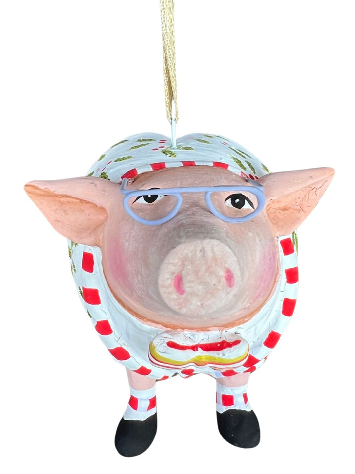 Krinkles Norbert Pig Mini Ornament von Patience Brewster