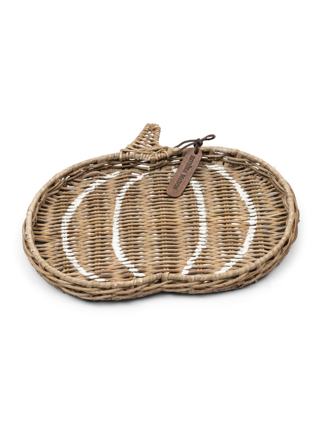 Kürbis Rattan Tablett von Rivièra Maison.