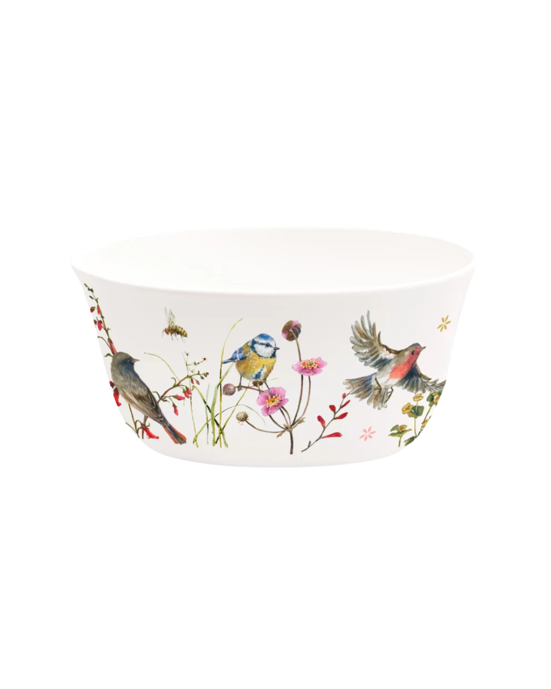 Müslischale Zeit für Harmonie vom Grätz Verlag mit Vogel- und Blumenmotiv von Daniela Drescher.