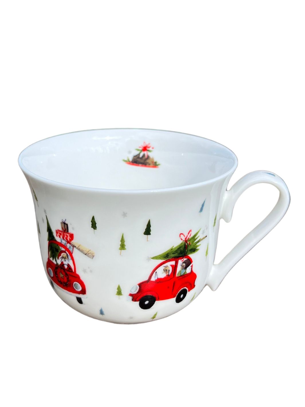 Lieblingstasse mit Weihnachtsautomotiv vom Grätz Verlag.