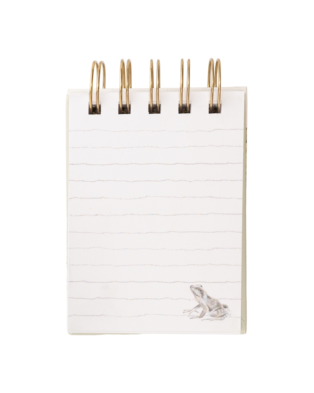 Linierte Innenseiten des Mini Notiz- und Skizzenbuchs „Riverbank“ mit dezentem Tiermotiv.