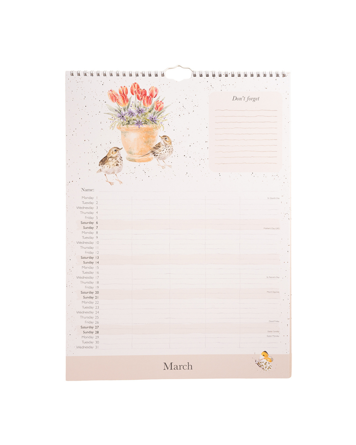Familienkalender 2027 von Wrendale Designs