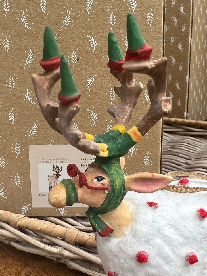 Dash Away Blitzen Mini Ornament Krinkles