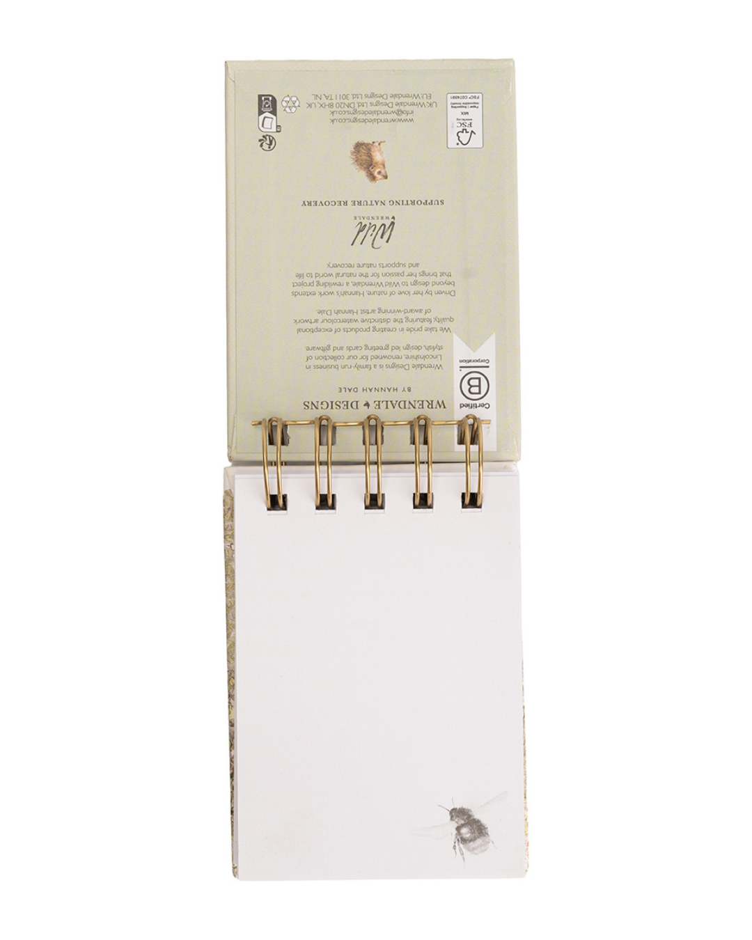 Mini Notiz- und Skizzenbuch "Hedgerow" von Wrendale Designs