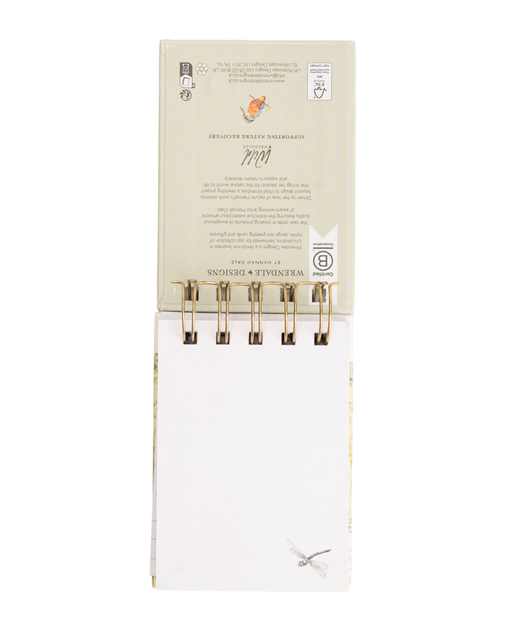 Innenansicht des Mini Notiz- und Skizzenbuchs „Riverbank“ mit blanken Seiten zum Zeichnen.