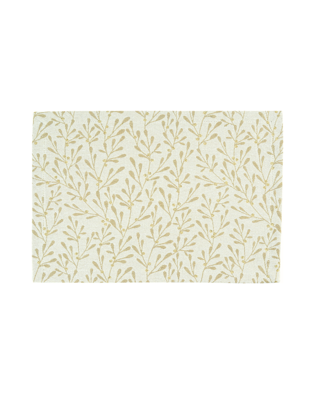 „Tischset Misty von Sander in Beige mit Zweig-Muster und goldenen Akzenten“