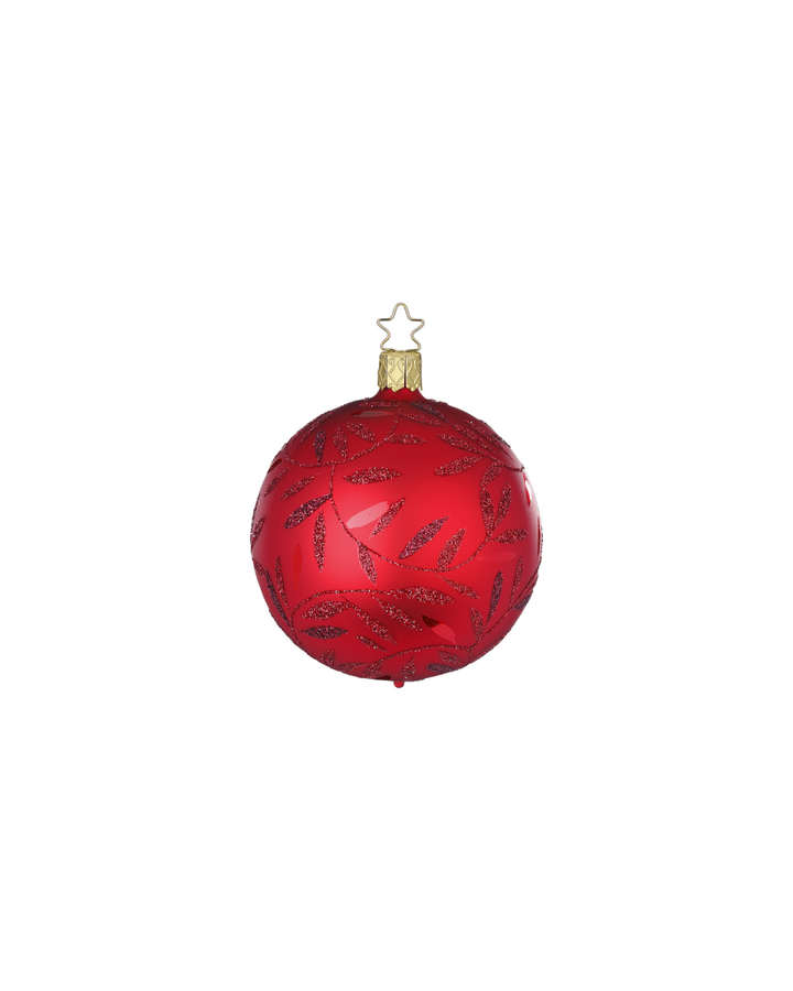 Rote Weihnachtsbaumkugeln "Freudentanz" von Inge Glas