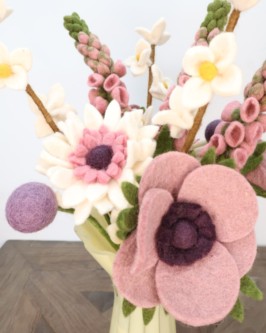 Blumenstrauß "Danke" aus Filz