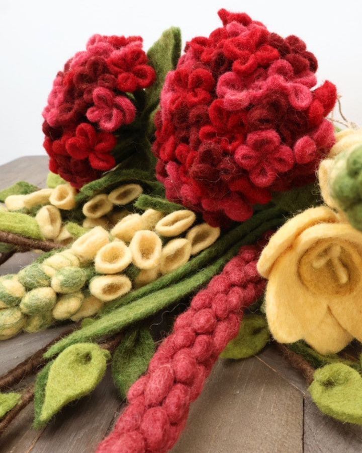 Blumenstrauß "Ich gönn mir was" aus Filz