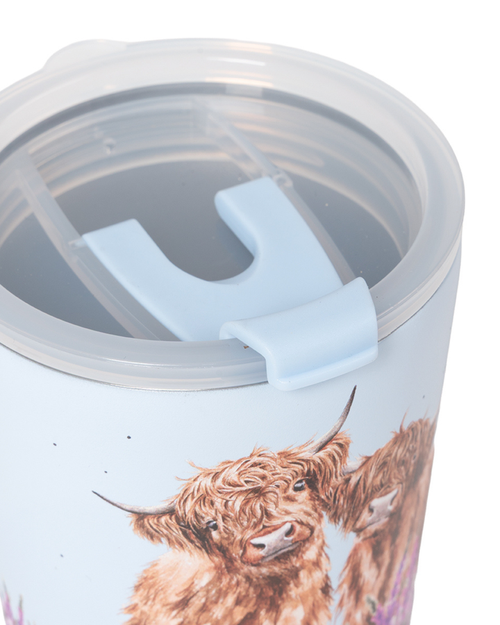 Hochlandkuh Thermobecher To Go "Highland Cow" von Wrendale Designs