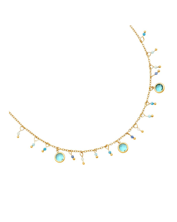 Kette mit blauen Glasperlen von Dottilove