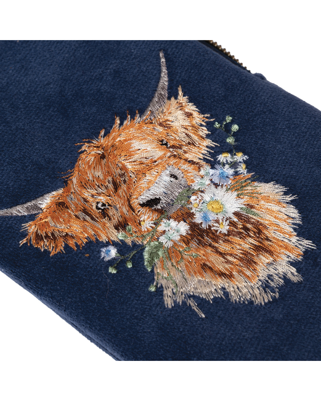 Hochlandkuh Brillenetui "Daisy Coo" von Wrendale Designs