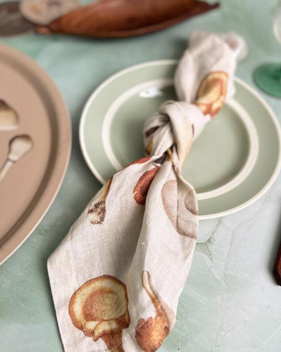 Pilze Stoffserviette "Mushroom" von Koustrup & Co.
