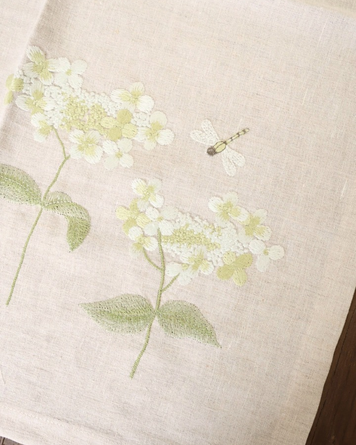 Hortensien Tischläufer "Damsel 50x150" von Sander Table + Home