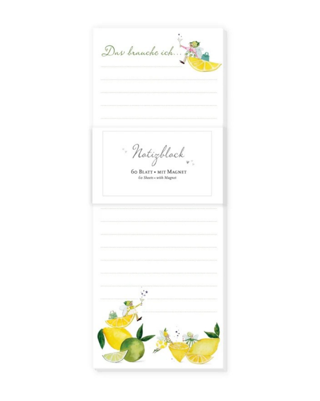 Zitronen Notizblock "Fresh Lemons" von Grätz Verlag