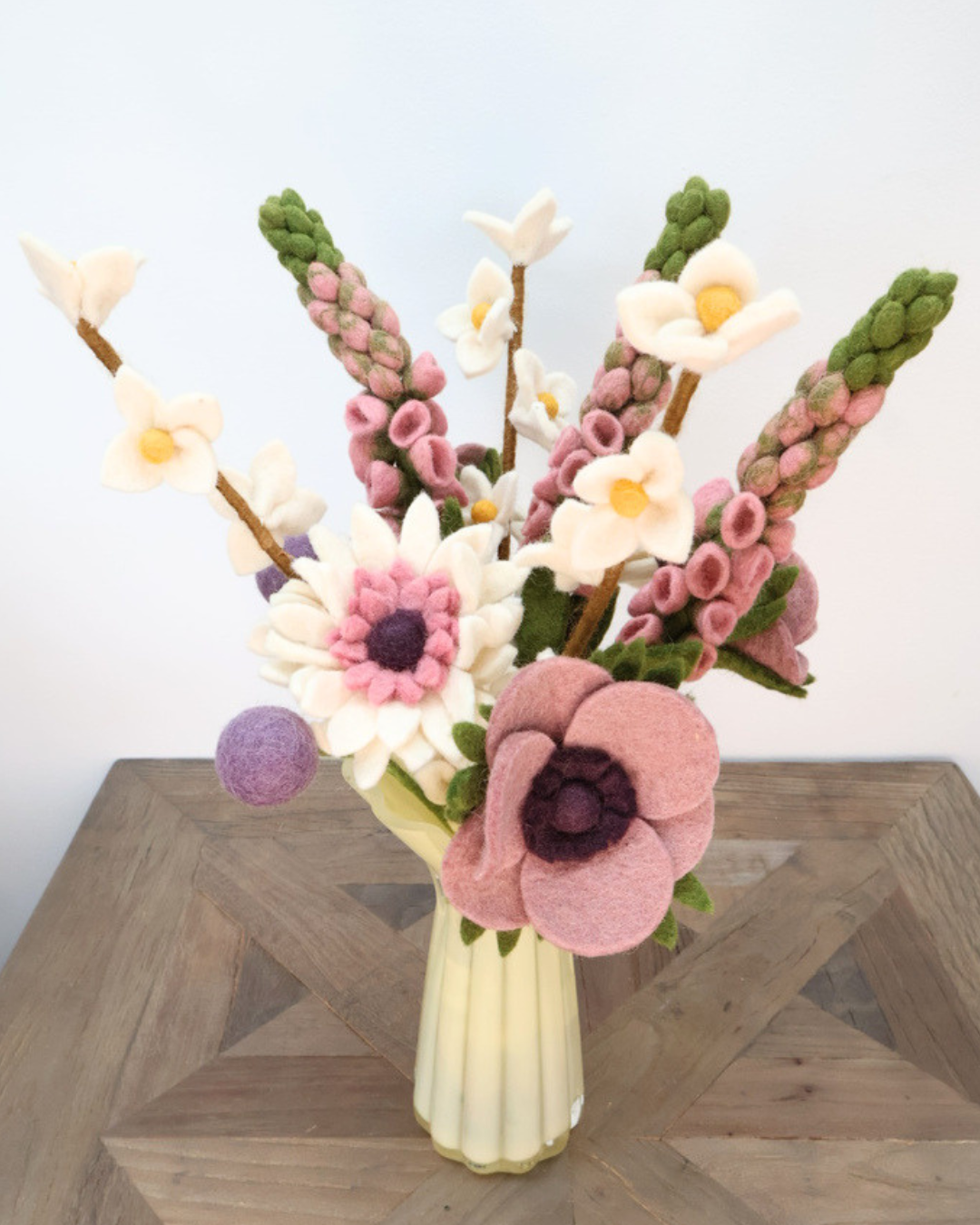 Blumenstrauß "Danke" aus Filz