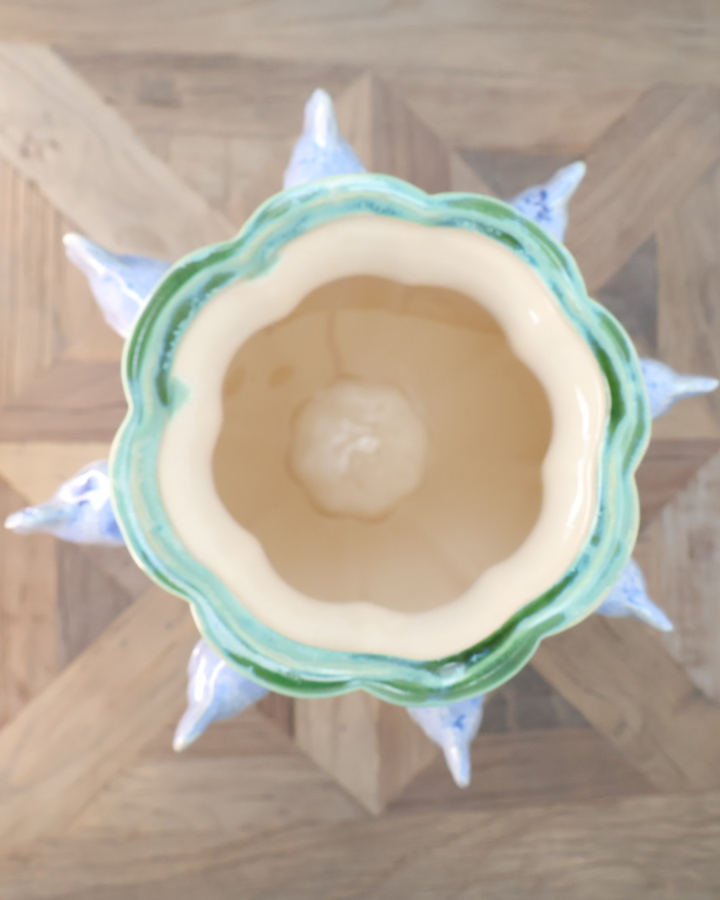 Blumenvase "Fische" von J. Kersten
