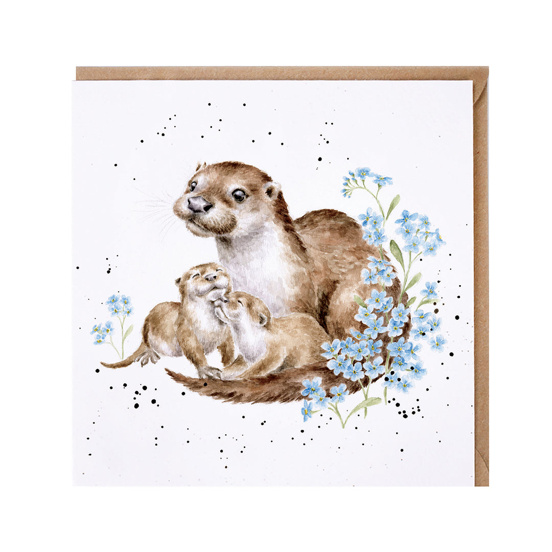 Otter Grußkarte mit Umschlag von Wrendale Designs