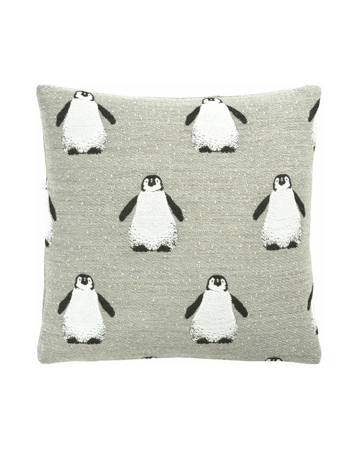 Ping & Friends Kissenbezug von Sander in Rock mit Pinguin-Motiv.