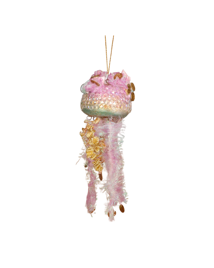 „Detailansicht der Piratenschatz Qualle von Goodwill in schimmernden Pastelltönen“