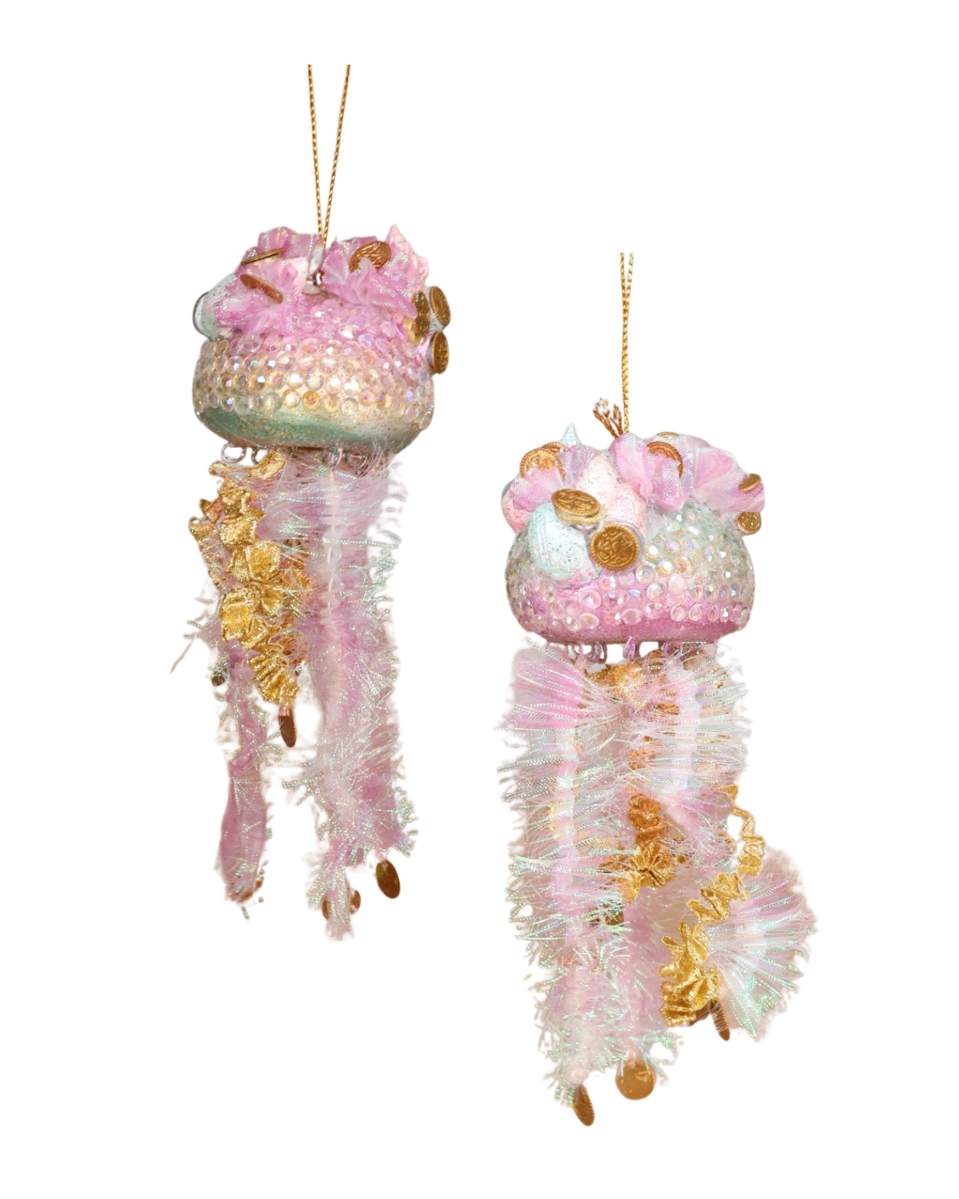 „Goodwill Piratenschatz Qualle Anhänger in Rosa, Gold und Pastellfarben“