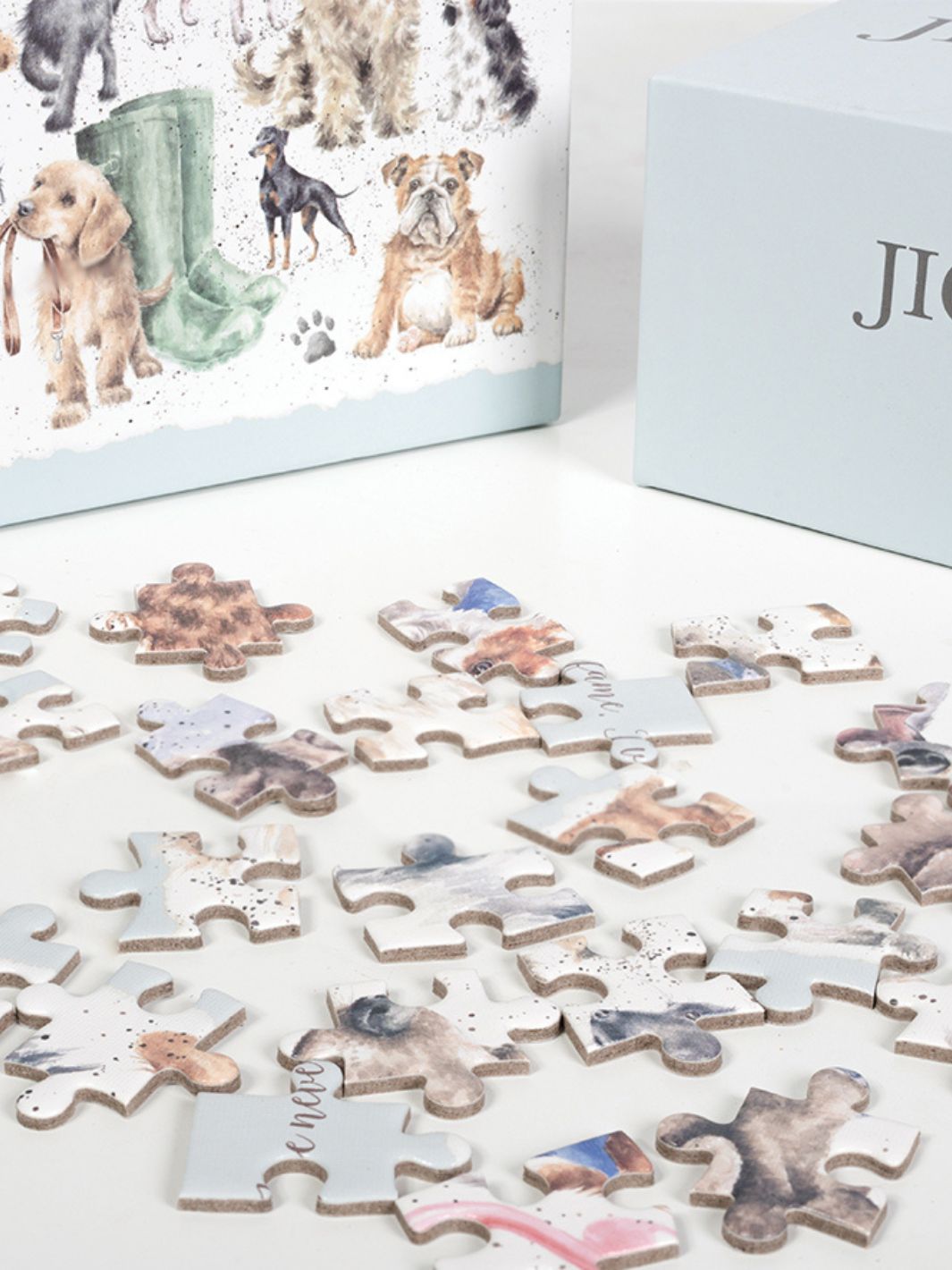 Puzzleteile des qualitativ hochwertigen Puzzles von Wrendale Designs.